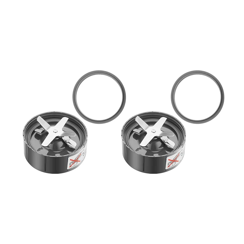 

2X Blender Replacement Parts Cross Blade & Seal Ring Blade For Nutribullet 600W/900W Blender Extractor Blade Accessories