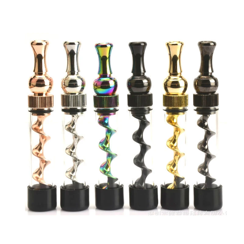 

Dry Herb Vaporizer Glass Twisty Blunt Weed Spring T5mini Vape Pen Universal Mouth