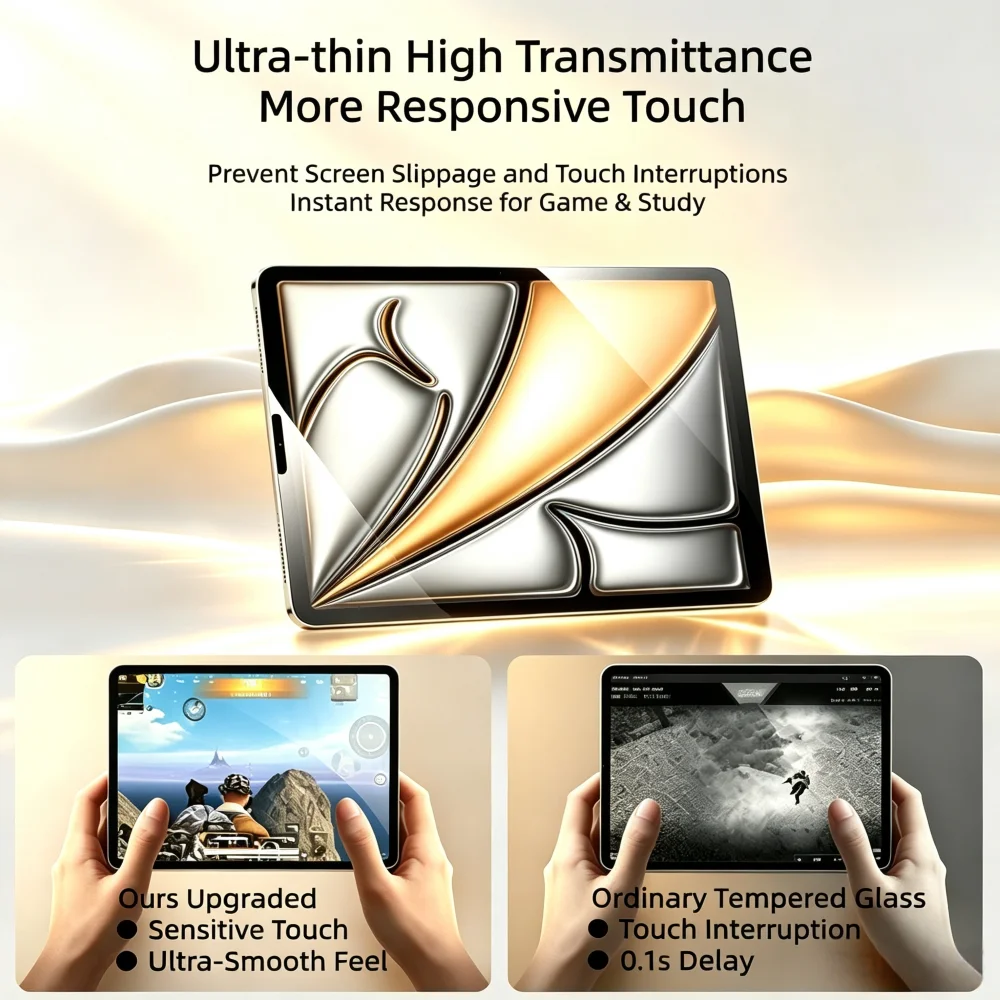 Фото Защитная пленка из закаленного стекла HD для iPad Mini 7 6 Air 5 4 Pro 11 12.9 13 M5 M4 A16 7-го 8-го 9-го 10-го поколений 2025, антицарапийная пленка №5