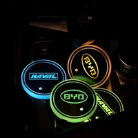 1pcs led car coaster cup holder mat interior atmosphere lights for hyundai i10 i20 i30 i40 ix20 ix35 tucson solaris accent azera