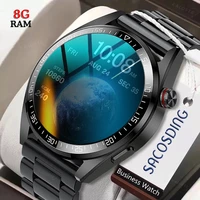 new men smart watch 454454 hd amoled screen bluetooth call 8g ram local music watches fashion smartwatch men for huawei xiaomi