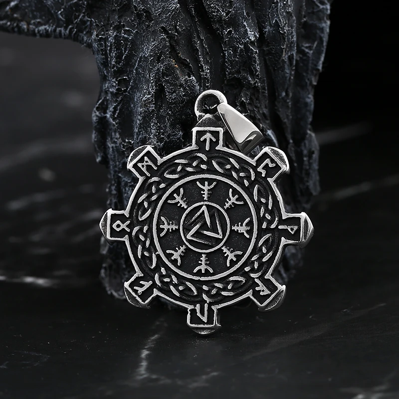 Модный 2024 Новый Винтажный 316L Компасс викингов из нержавеющей стали и Кельтский