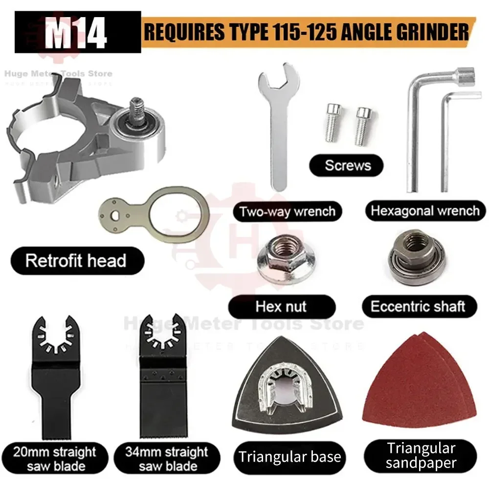 для болгарки насадки на болгарку M10 M14 угловая шлифовальная машина, конвертер, универсальный адаптер для головки, угловая шлифовальная машина, полировщик, инструмент для резки, шлифовки и полировки металла