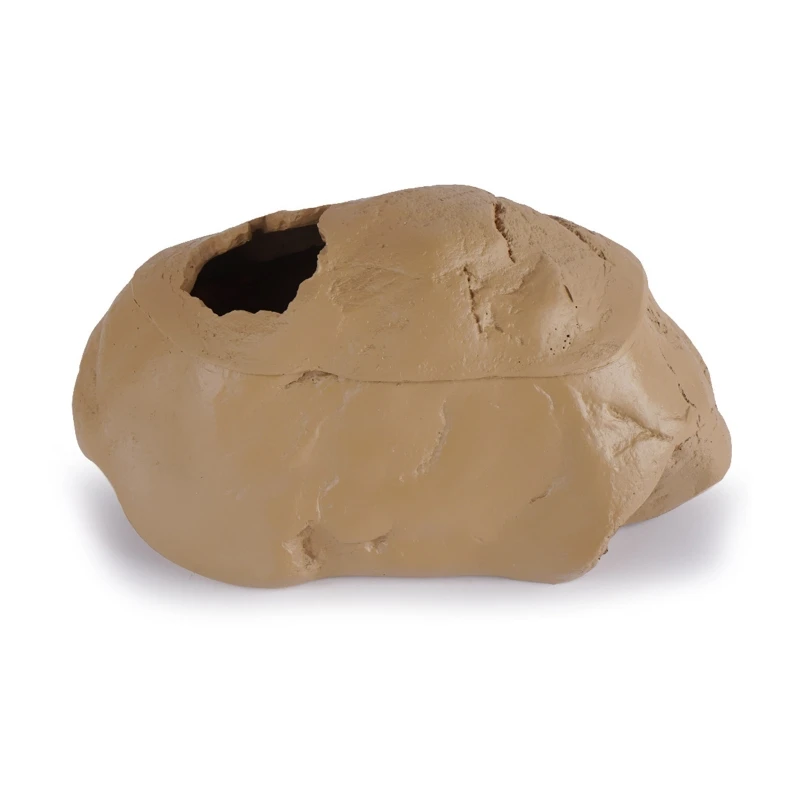 

Reptile Rock Hideout Habitat Decoration Non Toxic Resin Realistic Cave for Pocket Pet Small Amphibian Spiders Corn Snake