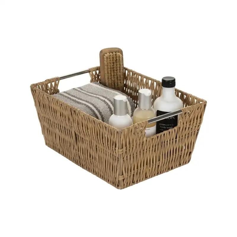 

Pack Multi-Sized Set Rattan Storage Tote Baskets, Natural