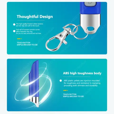 Пульт дистанционного управления 433/315 МГц, 4-кнопочный пластиковый Дубликатор клонирования, работает от батарейки, пульт дистанционного управления для гаражных ворот, Открыватель дверей