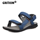 GRITIONмужские сандалии; Спортивная обувь на плоской подошве; Повседневная летняя пляжная обувь с открытым носком; Мягкая дышащая Дизайнерская обувь; Большие размеры 46, 2020; Распродажа