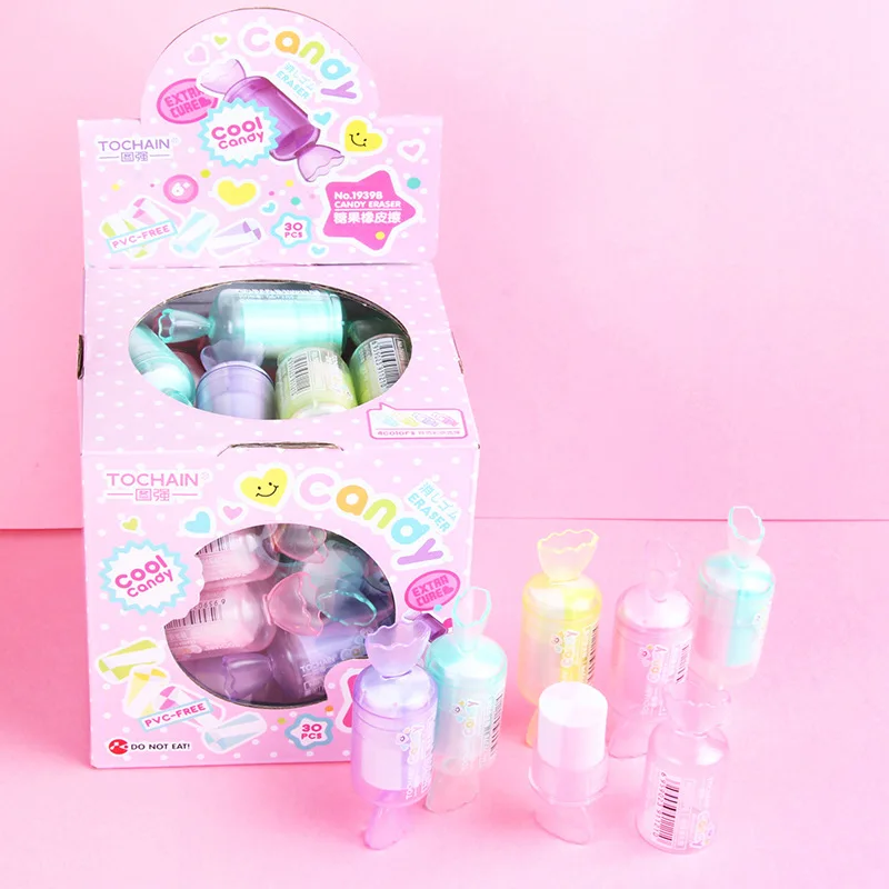 

Creative Candy Shape Eraser Cute Shape Student Stationery Pencil Correction Wipe Clean Few Scraps