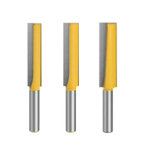 3 pcs 12 inch shank straight wood router bits tungsten carbide long straight milling cutters woodworking tools bit