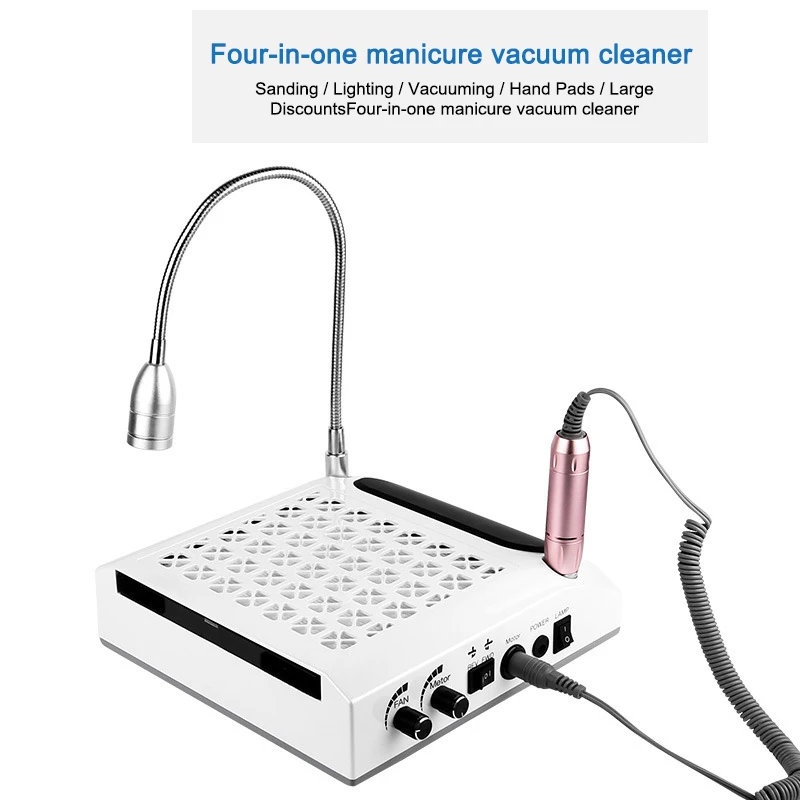 

110v/240V BQ-608 4 in 1 Nail Art Vacuum Cleaner Grinder Lighting four-in-one style new high-power nail lamp