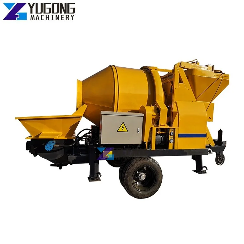 

Small Diesel Engine Trailer Mortar Spraying Convey Equipments Portable Building Secondary Pouring Pumps Mobile Concrete Pump