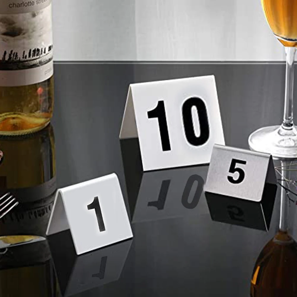 

10 * Табличные знаки с номером 1-10 цифр, дисплей, знак белый/желтый для столовой, ресторана, табличка, аксессуары для украшения дома