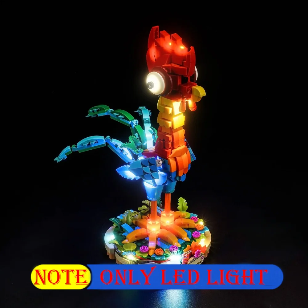 Комплект освещения для серии фильмов Heihei Moana 2 43272 не включает строительный блок