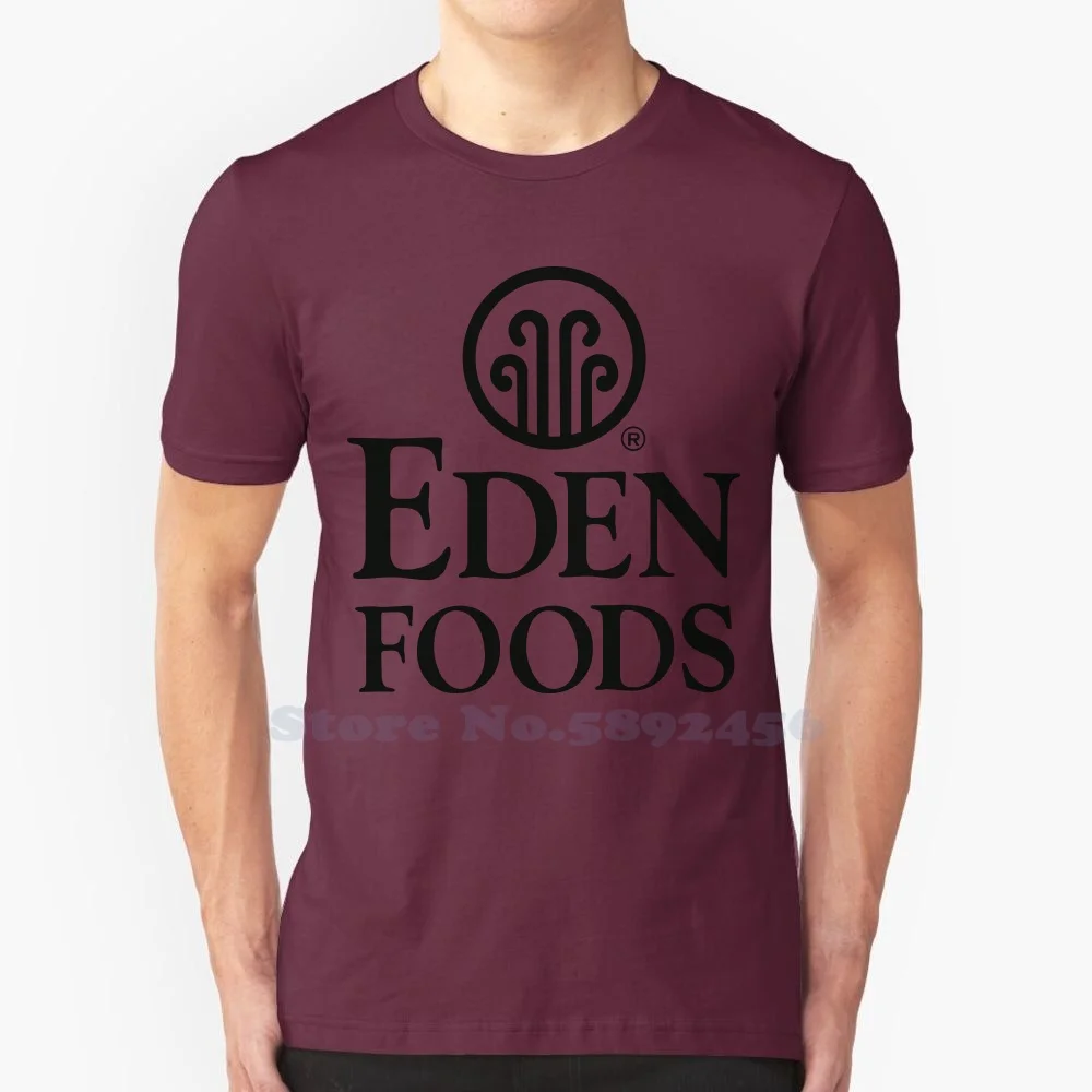 

Eden Foods Logo Casual T Shirt Top Quality Graphic 100% Cotton Tees