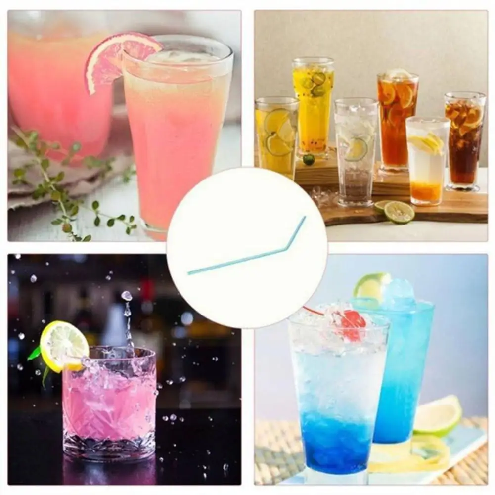 

100 Pieces Of Cocktail Straw Plastic Straw Diy Party Straw For Family Birthday Wedding Party Supplies G4j8