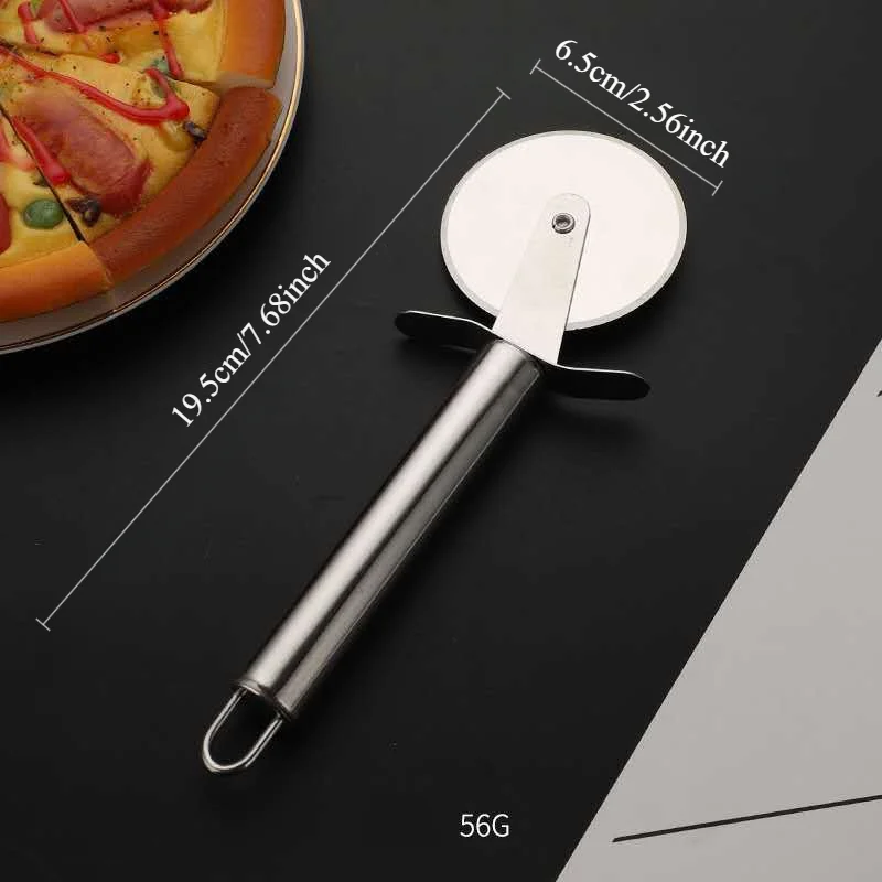 

Роликовый резак для пиццы, нож для пиццы из нержавеющей стали, лопатка, блин для торта, многофункциональный круглый волнистый резак, колеса, варочная панель, инструменты для выпечки пиццы