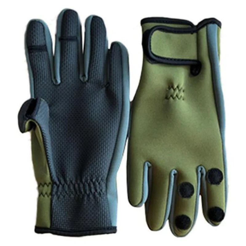 Перчатки зимние для рыбалки на открытом воздухе водонепроницаемые с тремя или