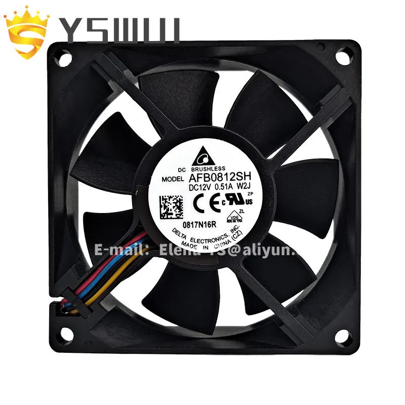 

Оригинальный Delta fan AFB0812SH-W2J DC12V 0.51A 8025