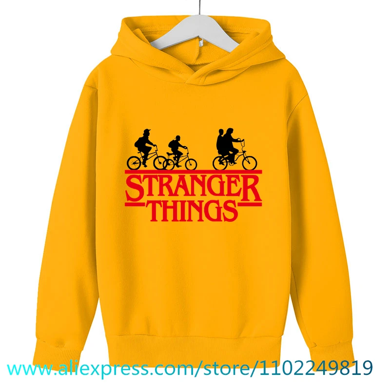 

New Boys Girls Stranger Things 4 Hoodies Children Hellfire Club Sweatshirts Children Spring Autumn Long Sleeve Casual Hooded