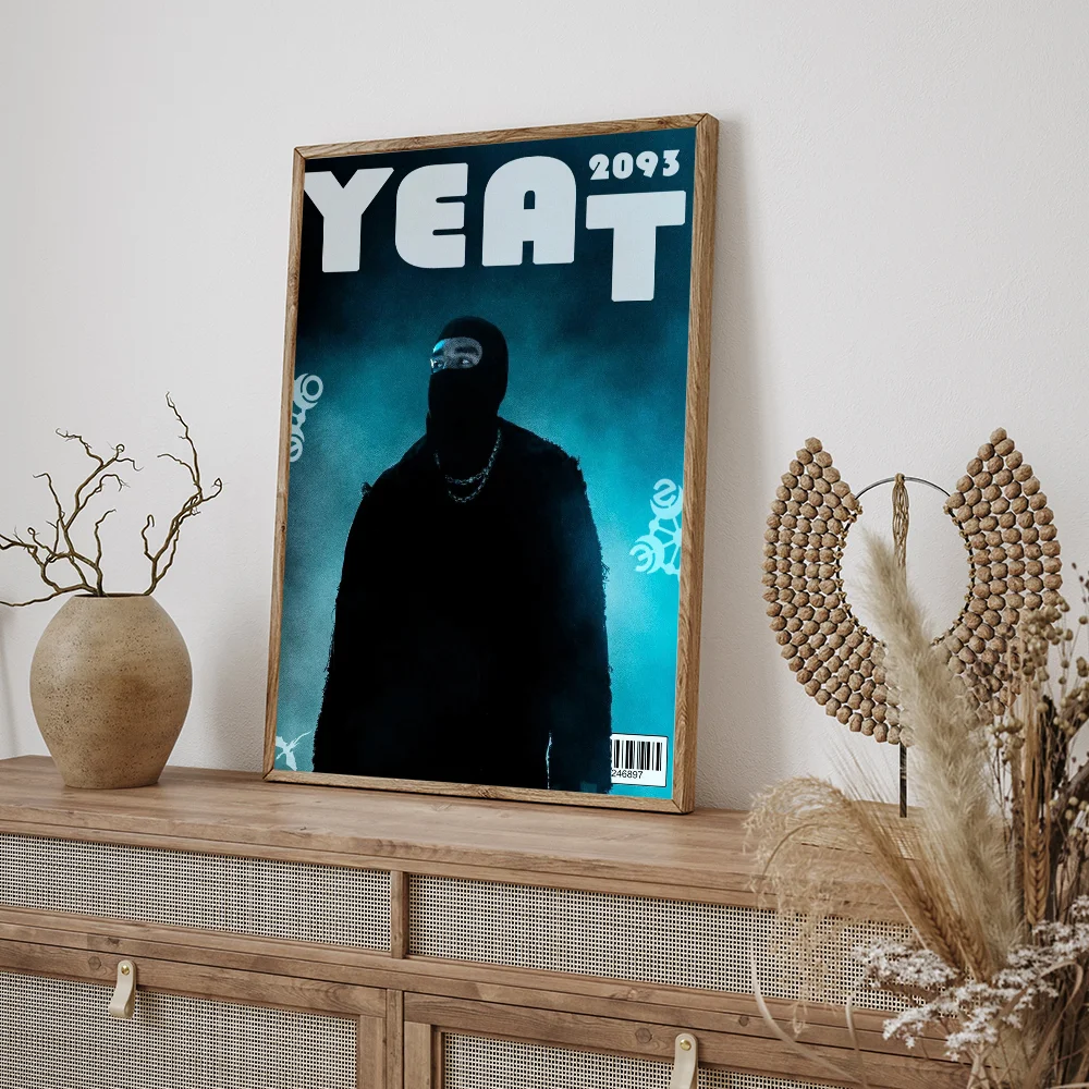 Rapper Y-Yeat Anime Posters Sticky HD Quality Wall Art Retro For Home Kawaii Room Decor