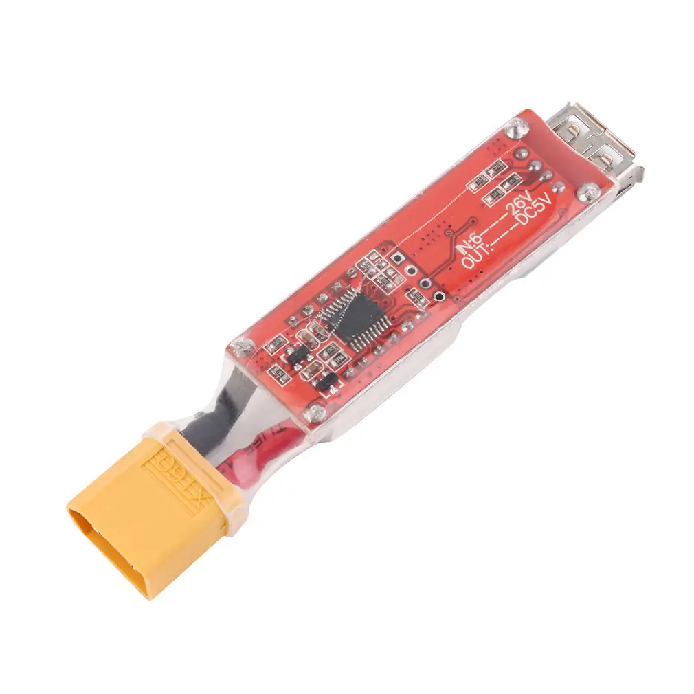 2S-6S Lipo Battery XT60 Plug to USB 5V 2A адаптер для зарядного устройства телефона и ПК | Игрушки