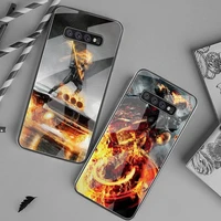 ghost rider phone case tempered glass for samsung s20 ultra s7 s8 s9 s10 note 8 9 10 pro plus cover
