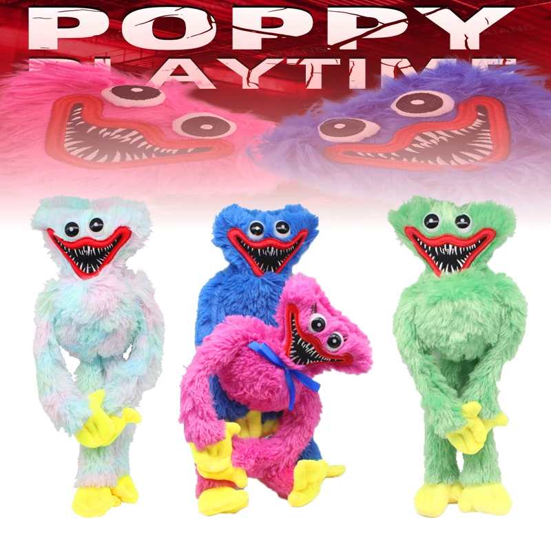 

Мягкая плюшевая игрушка Huggy Wuggy, игрушка для игры в виде мака, страшные Мягкие плюшевые игрушки для детей, подарок на день рождения для мальчи...