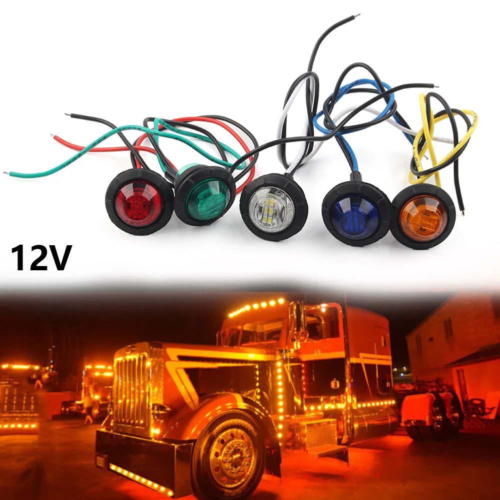 Габаритные огни 1 шт. 3/4 дюйма круглые фонари передняя и задняя сторона габаритные