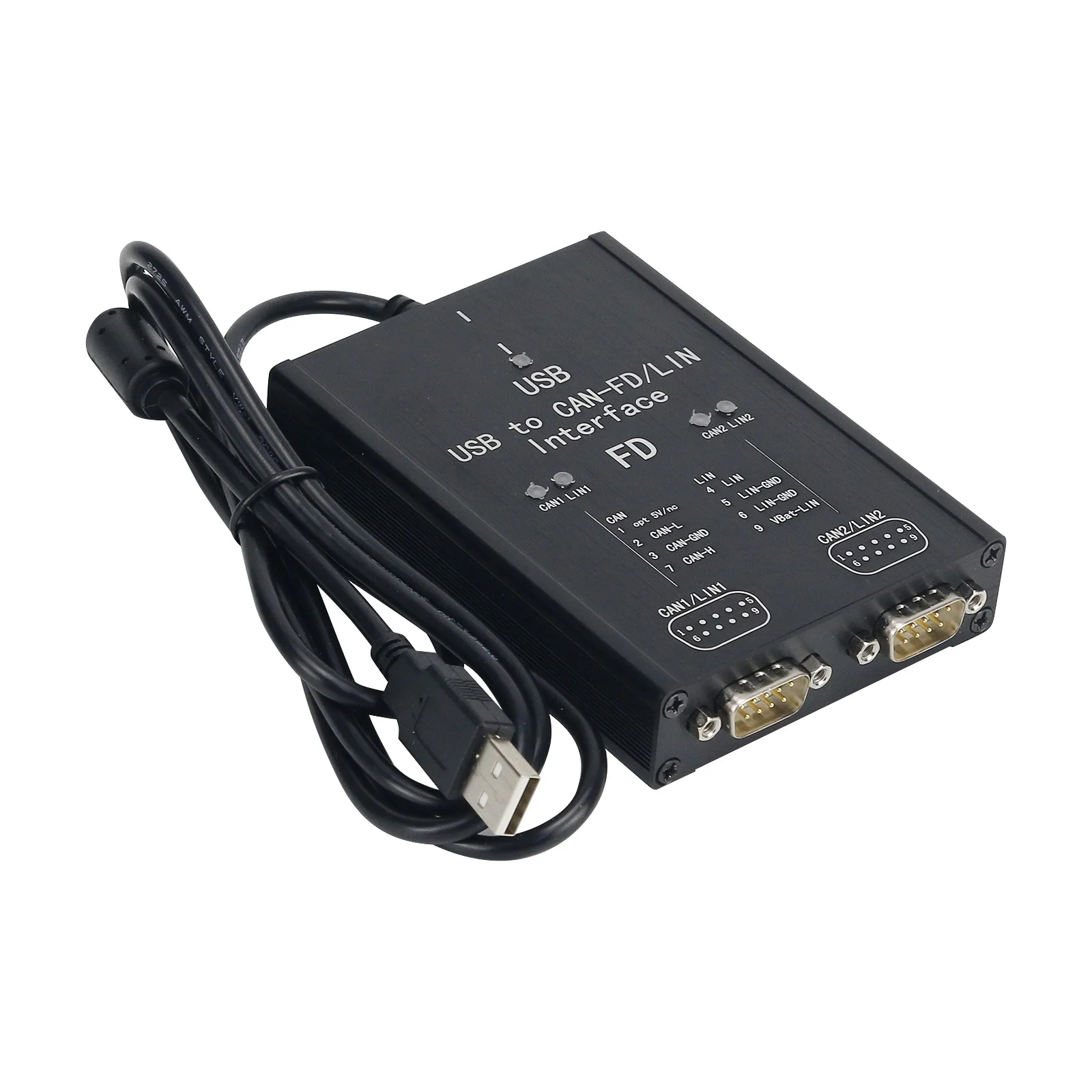 Фото P-CAN-USB Pro P-CAN FD PRO 12 Мбит/с Адаптер USB-CAN 2-канальный CAN FD, совместимый с IPEH-004061 №2