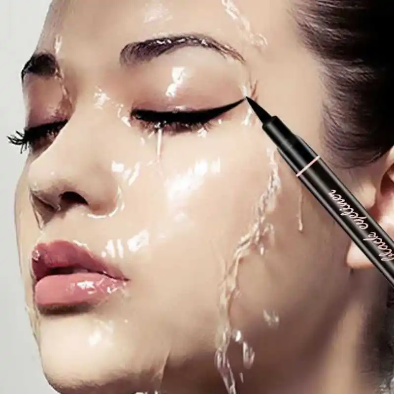 

Black Liquid Eyeliner Waterproof Long Lasting Eye Liner Pencil Quick Drying Not Bloom Natural Eyeliner Liquid Pen Cosmetic Tools