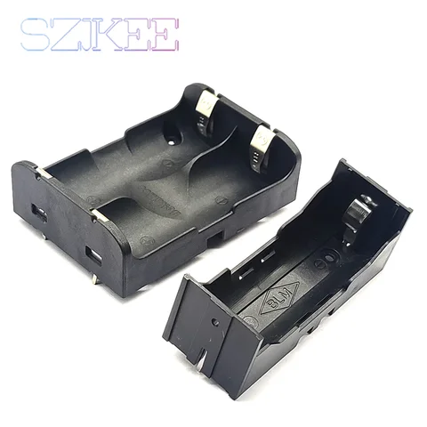 Держатель батареи 26650 со штифтами Печатная плата Перфорированный штифт Батарейный ящик 26650 Чехол для батареи 26650 Коробка для хранения с штифтом 1/2 слота