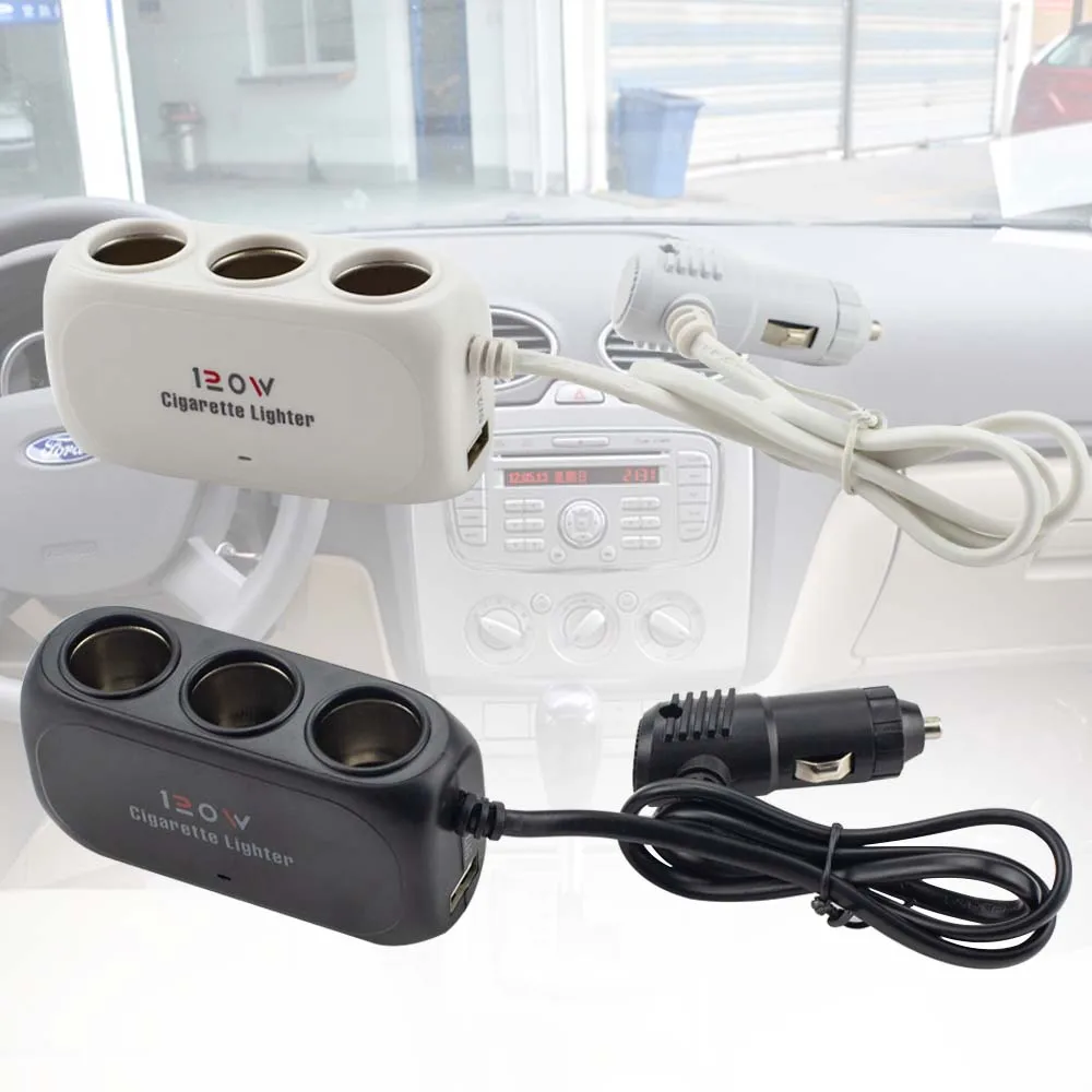 Автомобильный прикуриватель один-три с разветвителем автомобильный конвертер USB