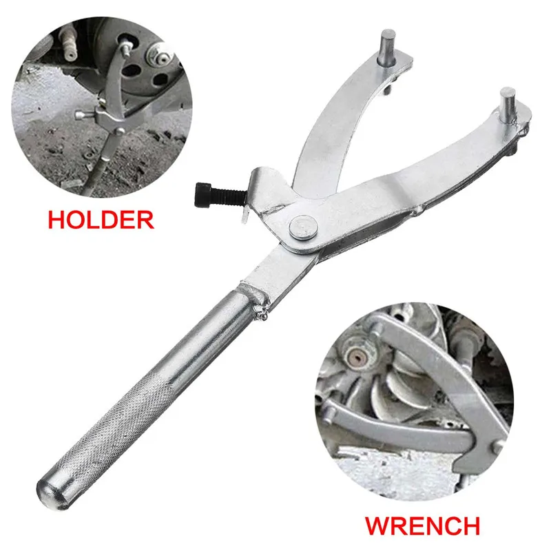 

28cm Universal Variator Clutch Remove Holder Repair Tool Motorcycle Moped Scooter Flywheel Spanner Wrench Variator Puller Tool