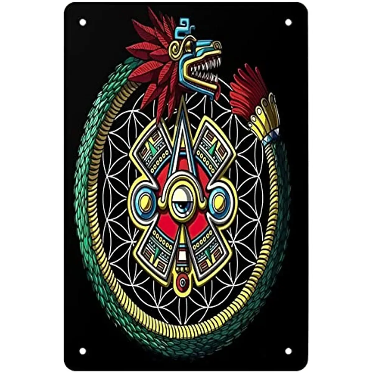 

mexican art sea animal painting Metal Tin Sign Decor Home Diner Bar Pub Coffee Funny Retro Decorative tin Sign