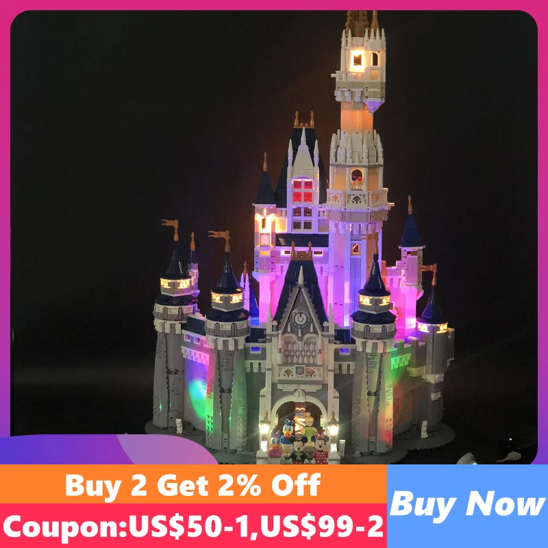 Набор со светодиодсветильник кой для 71040 года Золушка принцесса - Цена: 