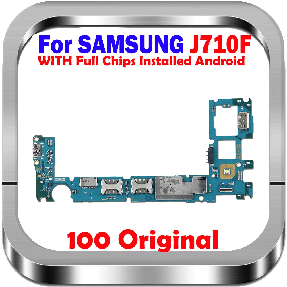 100% Оригинальный разблокированный материнская плата mainbaord для Samsung Galaxy J7 2016 J710