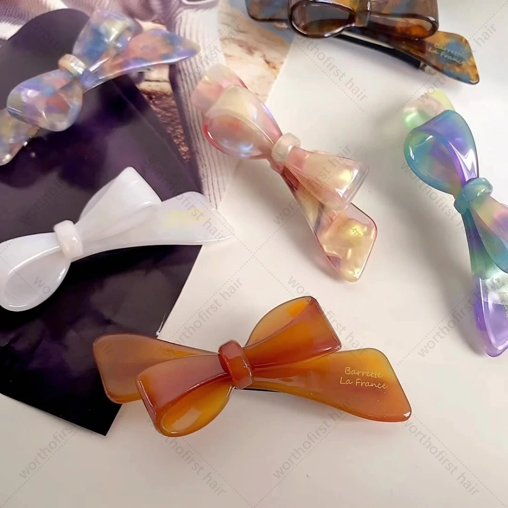 1 шт. винтажная темпераментная уксусная кислота утиный клюв челка с бантом