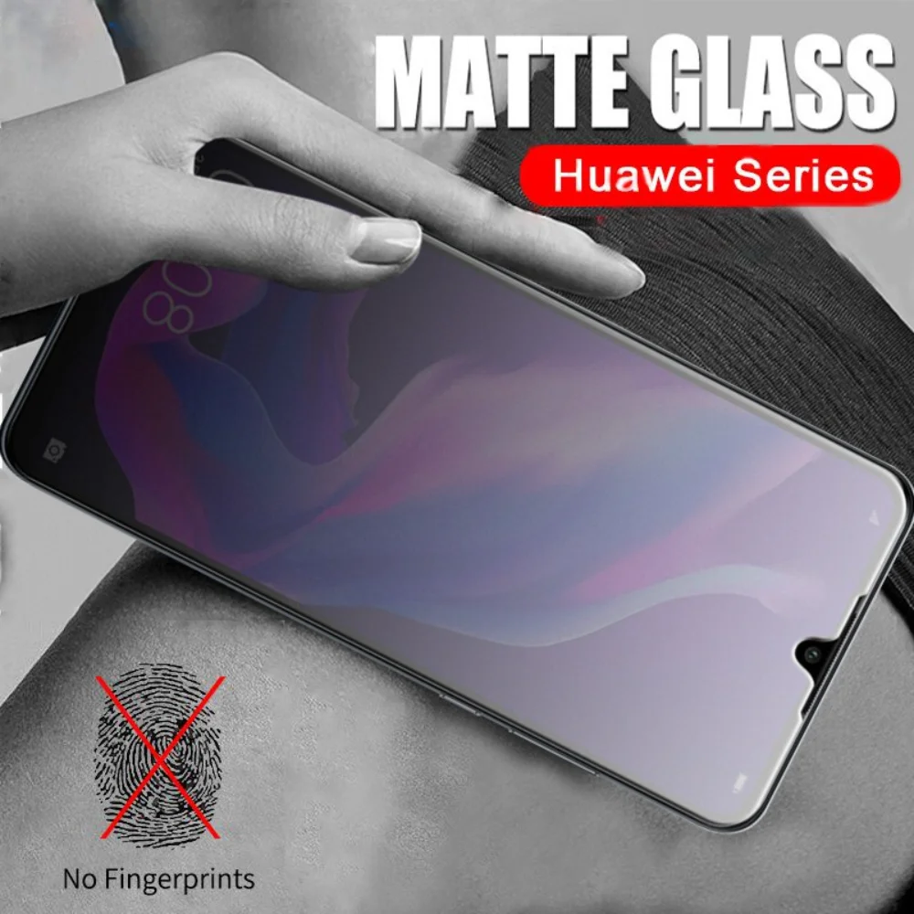 

Matte Tempered Glass Screen for Huawei P20 Pro P30 Lite Nova 3i 5T 7i 8i Y7 Y9 Prime 2019 Y7A Y6P Y7P