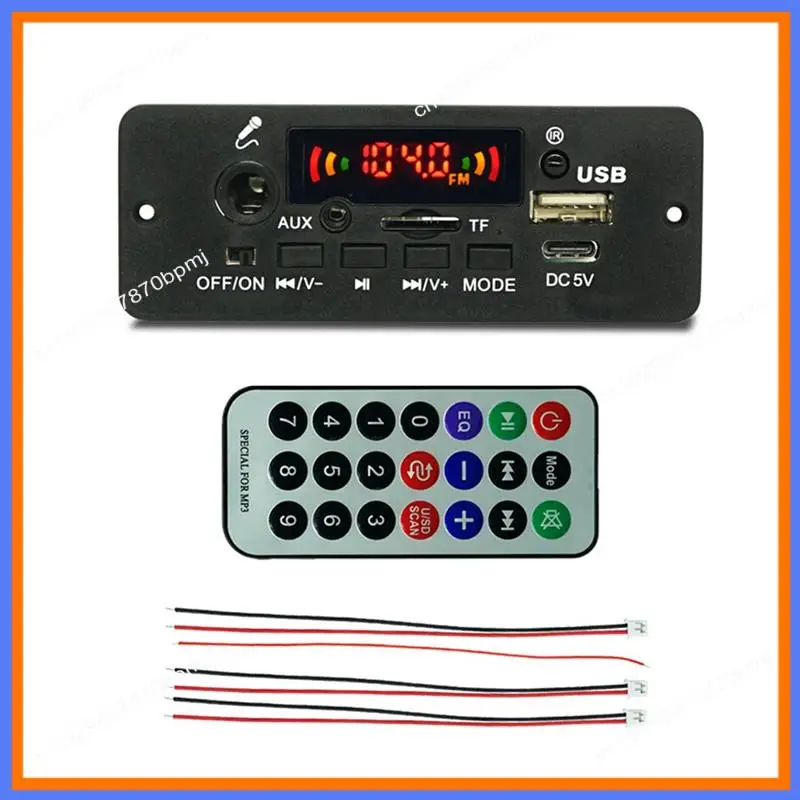 BAAE Bluetooth-совместимый аудиодекодер, плата усилителя JQ-D129BT-A 2X5 Вт, аксессуар для музыкального плеера MP3 WMA WAV FLAC без потерь (art.: 3920cf7c1bdee) - 3920cf7c1bdee