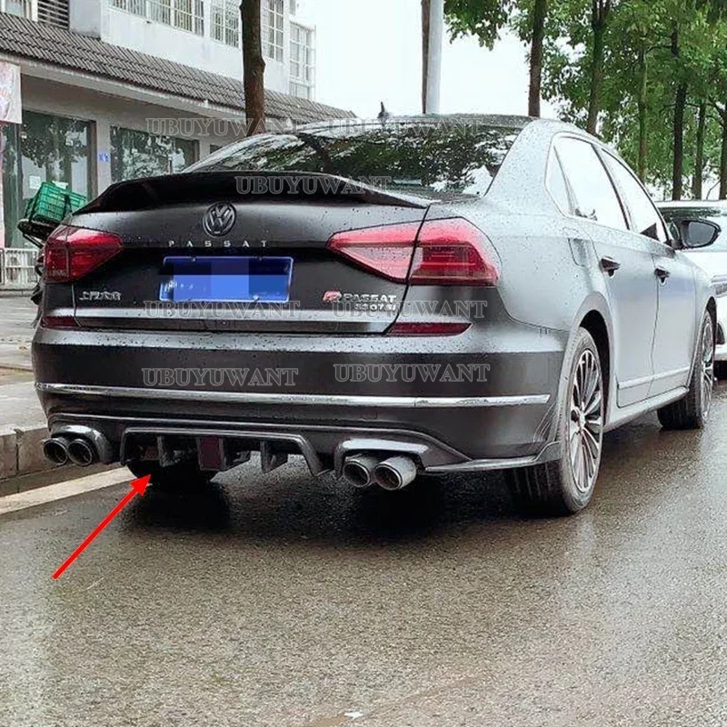 Задняя губа из углеродного волокна со светодиодной подсветкой для Volkswagen Passat B7 USA