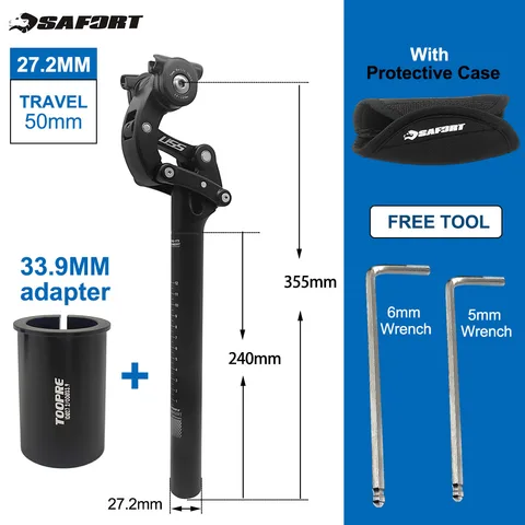 Амортизирующий подседельный штырь БЕЗОПАСНЫЙ AD-SP18 для горного велосипеда