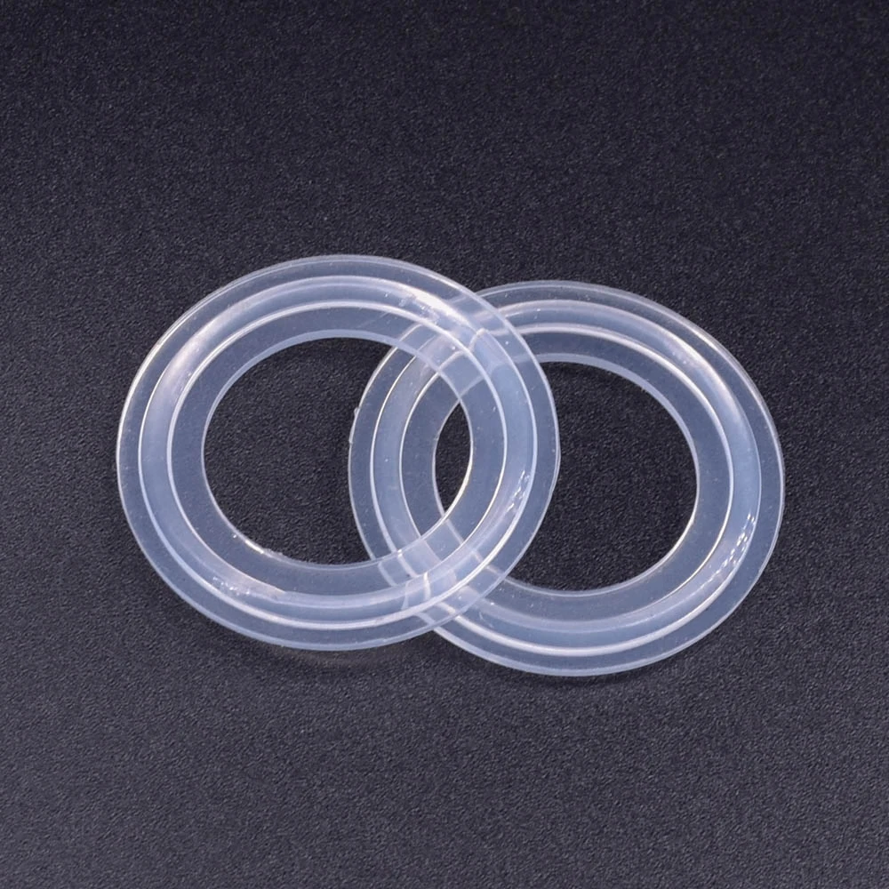 

All Sizes 0.5" 0.75" 1" 1.5" 2" 2.5" 3" 4" Tri Clamp Sanitary Transparent Silicone Sealing Gasket Strip Ring Homebrew Food Grade
