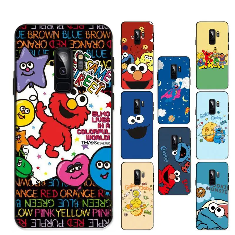 

Cute Cartoon Sesame Street Cookie Phone Case for Samsung S20 lite S21 S10 S9 plus for Redmi Note8 9pro for Huawei Y6 cover
