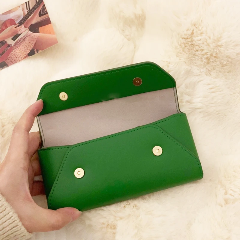 Сумка для хранения очков из искусственной кожи с именем заказчика роскошный