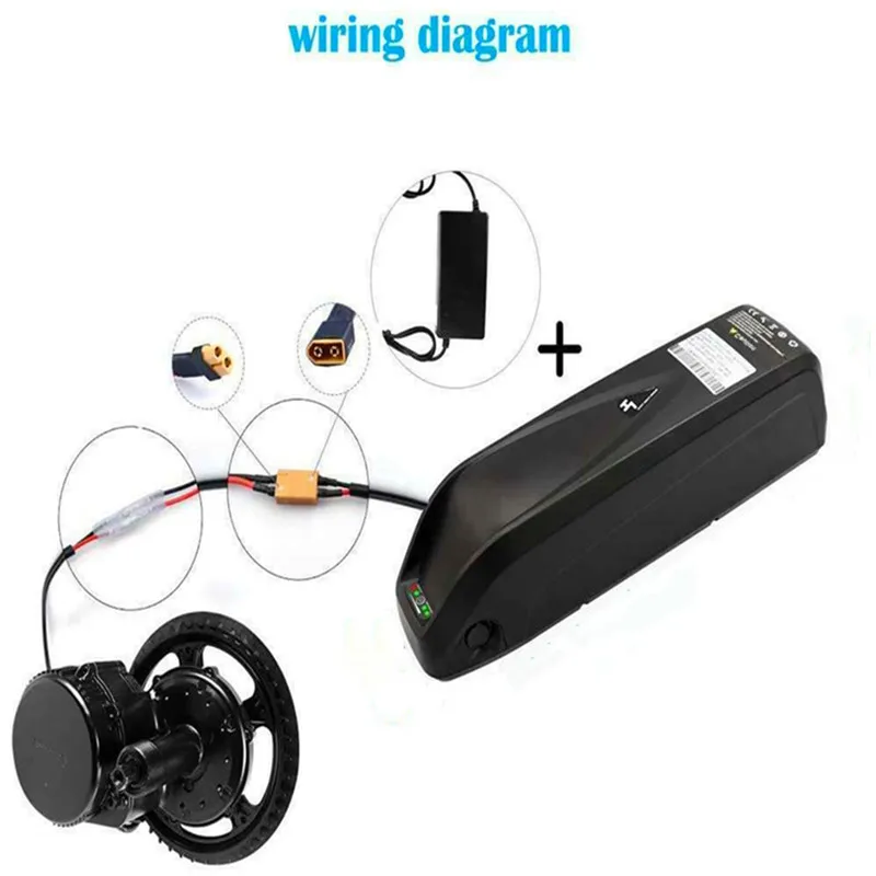 

Scooter Battery Electric Bicycle Hailong Battery 36V 48V 52V USB 18650 BBS02 BBS03 BBSHD 17Ah 20ah 30Ah 500W E Bike Bafang Motor