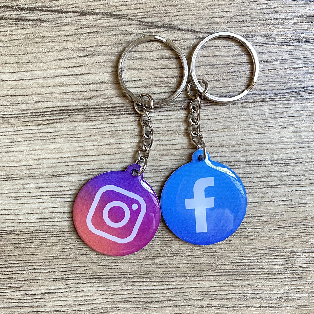 

Эпоксидная бирка Instagram NFC, ключ-карта NFC, близость 13,56 МГц, обменный брелок URL-связь ссылки для увеличения Followers