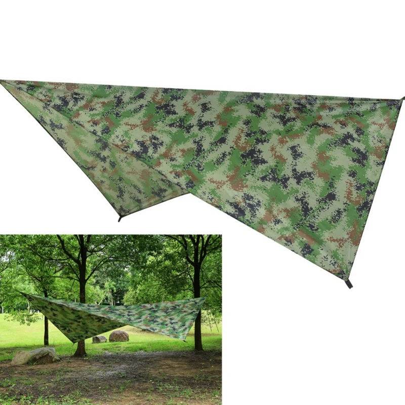 

1pcs Awning Sun Shelter Beach Outdoor Sun Awning Canopy Camping Garden Sunshade Hammock Rain Fly Tarp Waterproof Tent Shade