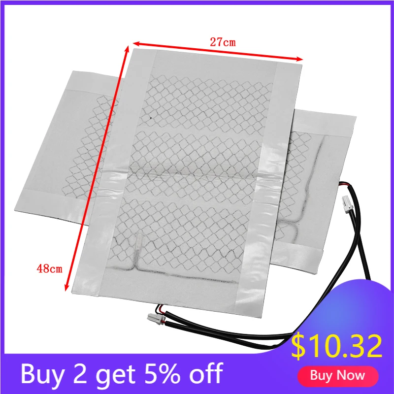 

2 шт./4 шт., универсальные чехлы из углеродного волокна для подогрева автомобильных сидений