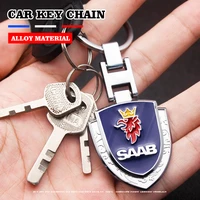 cute metal car styling keychain key rings automobiles parts auto interior supplies key rings for saab scania 9 3 9 5 93 9000 900