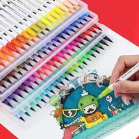 12243648 pcs colored art sketching markers drawing set double head watercolor paint brush pen diary supplies stationery